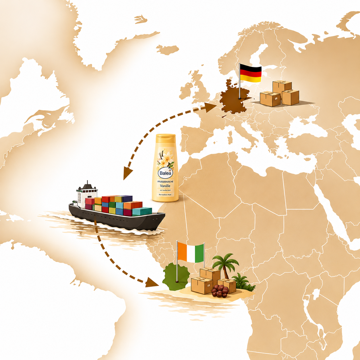 Par voie maritime vers l'Afrique